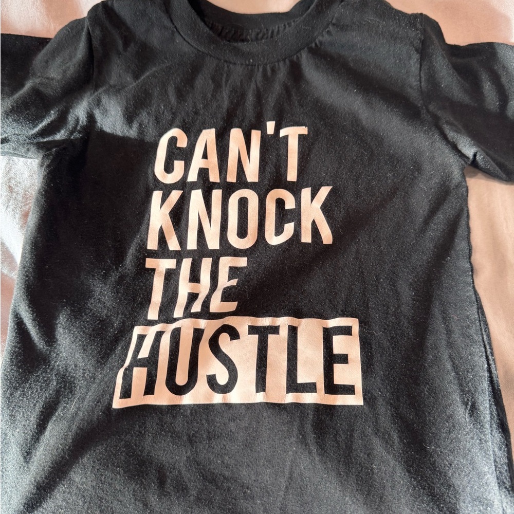 Kids Black Graphic T-Shirt ootd